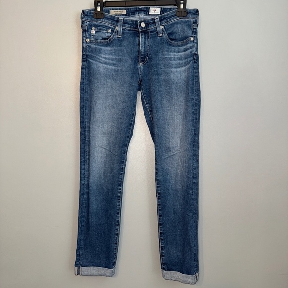 EUC AG Adriano Goldschmied The Stilt Cigarette Roll-up Jeans Size 27 - Picture 2 of 7